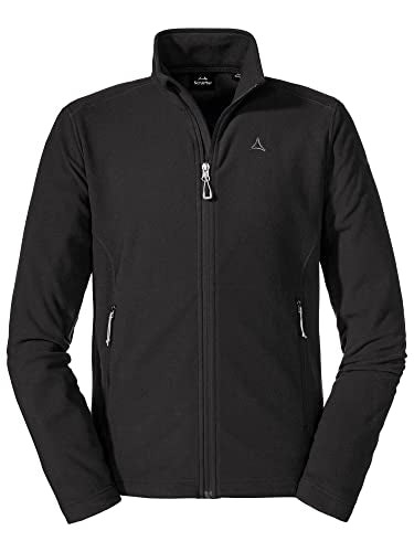 Schöffel Herren Fleece Jacket Cincinnati3, atmungsaktive, leichte Fleecejacke, schnell trocknende Outdoorjacke aus Tecnopile Material, black, 52 im Sale